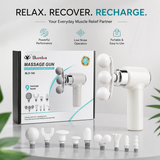 Blueidea BLD-100 Massage Gun – 9 Massage Heads | Deep Tissue Muscle Massager | Portable Pain Relief Device