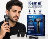 Kemei, KM-6332, Hair Clipper, Beard Trimmer, Nose Trimmer, Grooming Kit, Rechargeable Clipper, Electric Hair Clipper, Men's Grooming, Barber Tools, Cordless Trimmer, Hair Cutting Machine